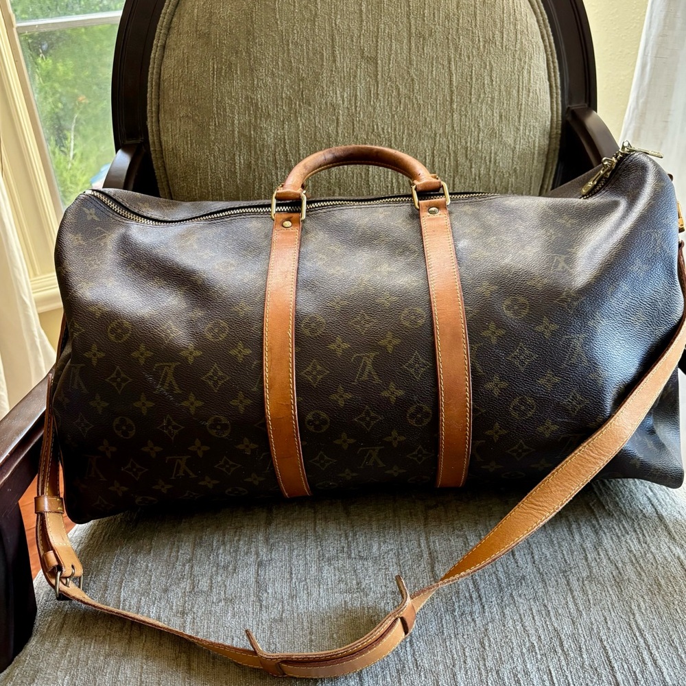 Louis Vuitton Brown Monogram Keepall 60 bag